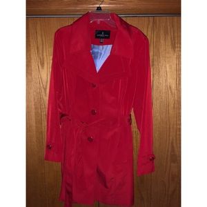 London Fog Red Trench Coat